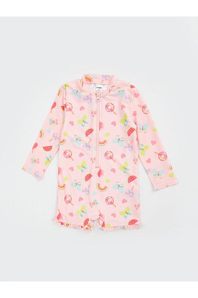LC Waikiki New Season Printed Girls' Swimsuit - S5Eh49Z1