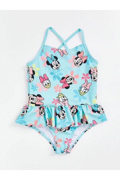 LC Waikiki Lcw Printed Girl's Swimsuit