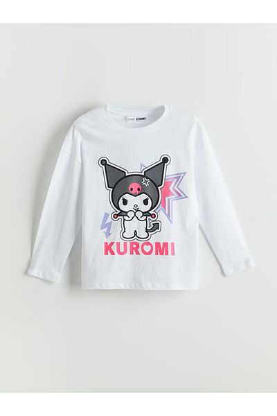 LC Waikiki Set pijamale pentru fete cu imprimeu Kuromi pentru sezon nou - S5O484Z4