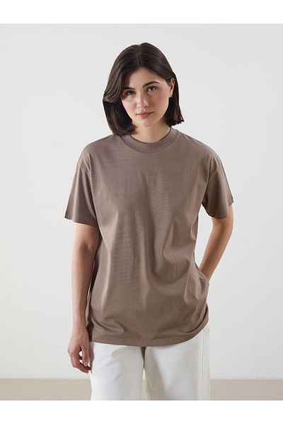 LC Waikiki New Season Stand Collar Women's T-Shirt - S5O045Z8