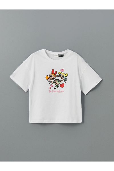 LC Waikiki Детски комплект пижама с къси панталони и къси панталони LCW Kids White