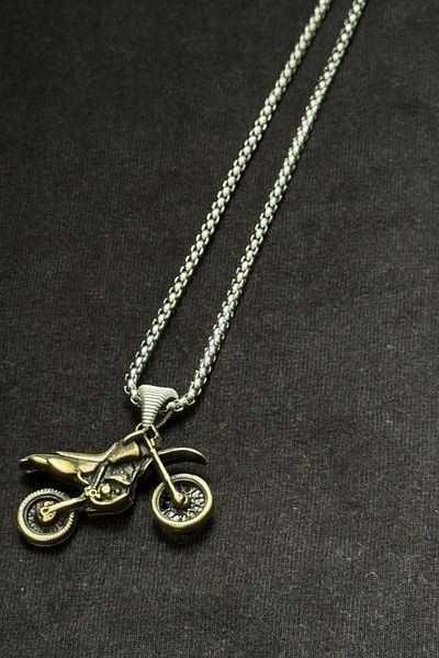 cheetah quality Motorcycle Stainless Steel Chain Men's Necklace