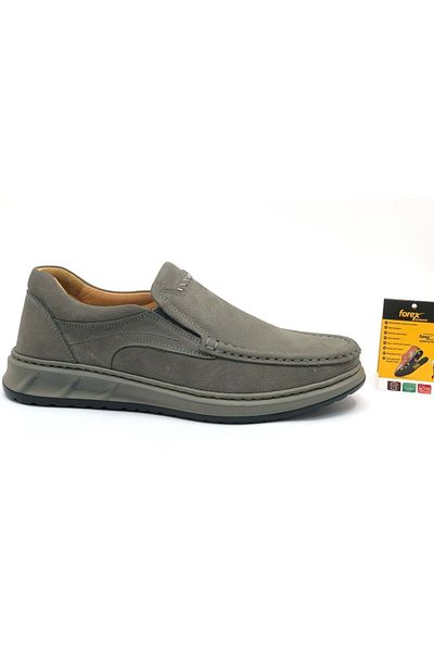 Kids Club Shoes Ανδρικά παπούτσια casual - Γνήσιο δέρμα Tımbır, χρώμα ΓΚΡΙ