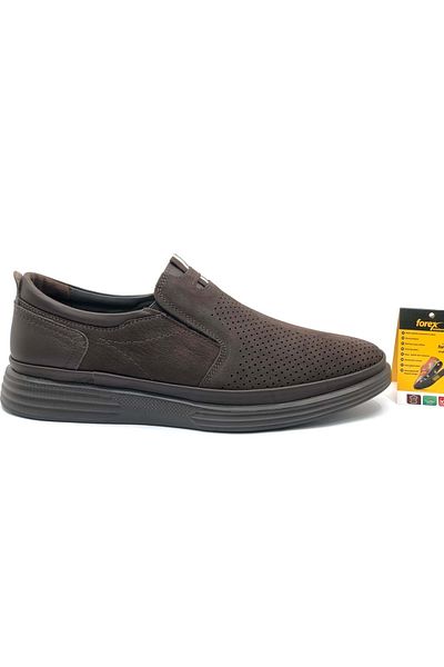 Kids Club Shoes Forex 4010-1 Мъжки ежедневни обувки от естествена кожа, препоръчани от Dr. Recommended, КАФЯВИ
