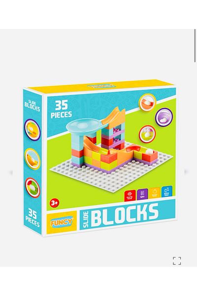 Online مكعبات منزلق من CECO TOYS 35 قطعة متوافقة مع دوبلو