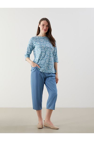 LC Waikiki Tricou pentru femei New Season Crew Neck Floral - S5O016Z8