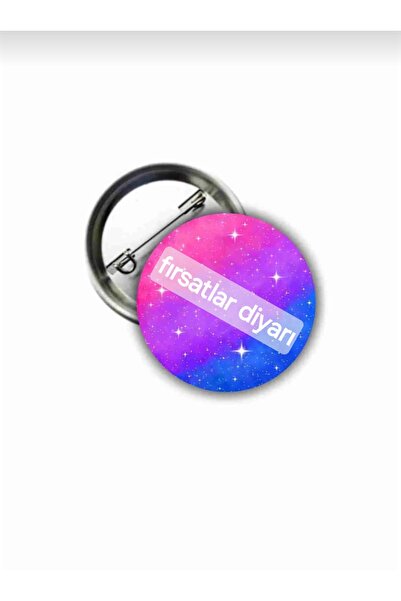 fırsatlar diyarı Bisexual Pride Flag Galaxy Buton Rozet