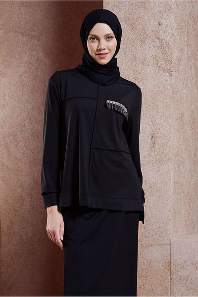 Alvina Σετ φούτερ Hijab με φούστα 44706