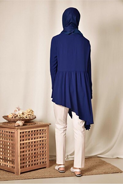 Alvina Asymetric Cut Volan Tunic 4864