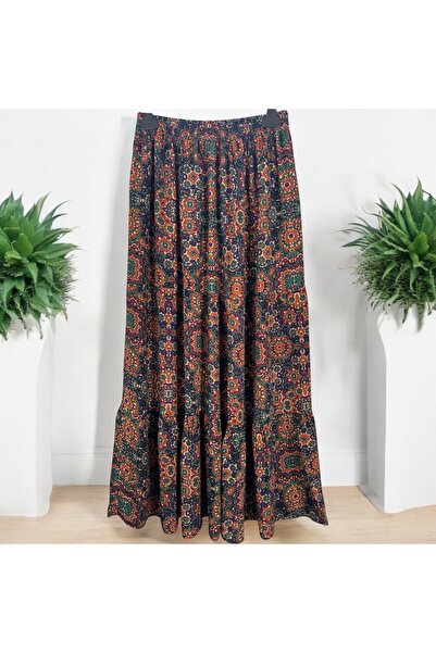 Gökçe Giyim Osmanlı Viskon Katlı Etek