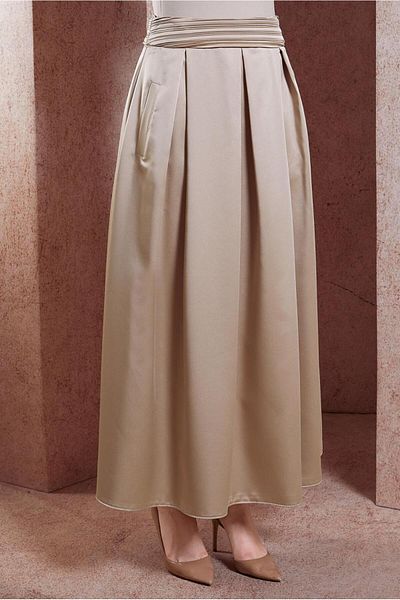 Alvina Fusta lunga din satin - Model 60580