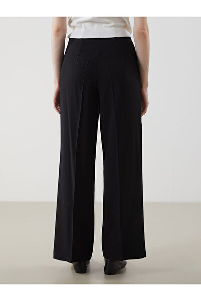 LC Waikiki LCW Modest Siyah Loose Fit Geniş Paça Kadın Pantolon