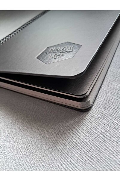 DreamArtgalery Black Leaf Notebook A4 (21 X 29.7 cm) and White Pen, Black Sketch,