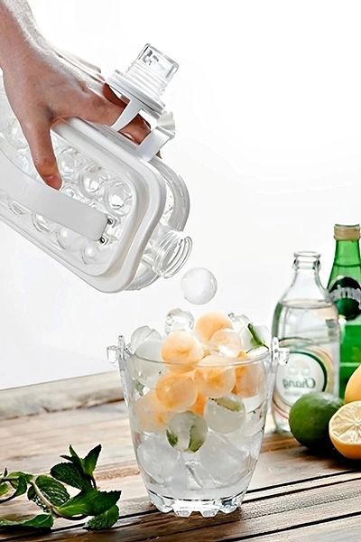Rosemor Folding Ice Cube Mold And Drink Bottle Practical Portable Ice Cube