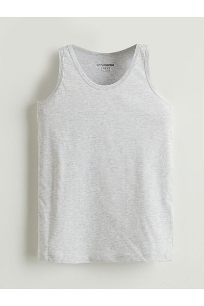 LC Waikiki Gray Crew Neck Boys Singlet 2-Piece