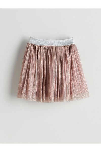 LC Waikiki Lcw Waist Elastic Pleated Girl's Skirt Fast Fashion