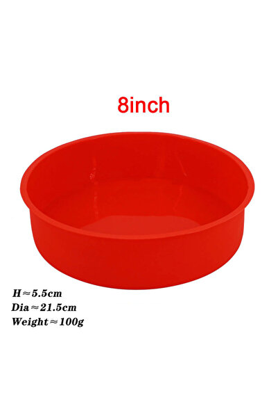 Choice red 8inch 4 5 6 7 8 10 Inch Round Cake Mold Silicone Molds for Cakes Nonstick Cake Pan Baking Forms