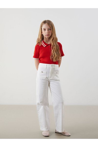 LC Waikiki Lcw Adjustable Elastic Waist Girl's Trousers