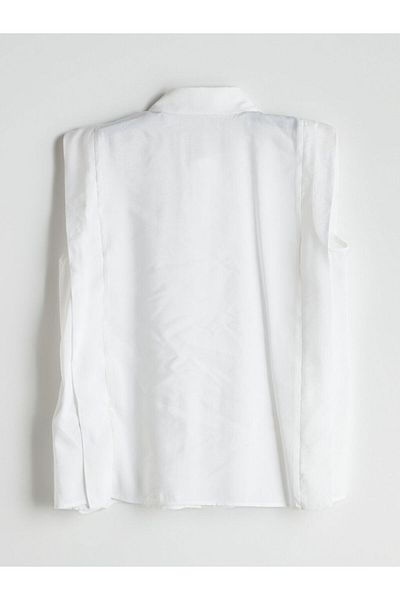 LC Waikiki Lcwaikiki Classic White Modal Blend Women's Shirt