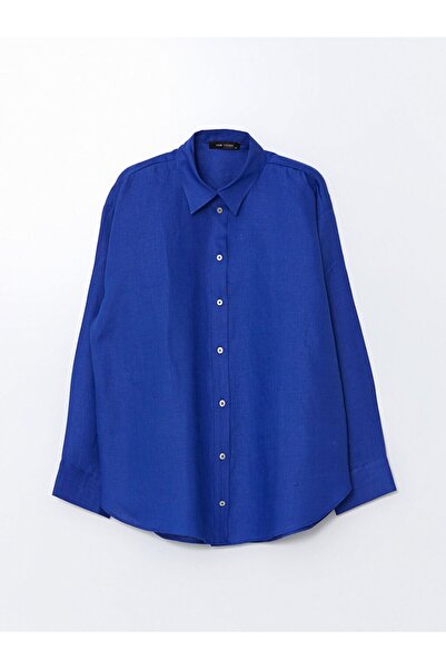 LC Waikiki Sparkling Selections from Shining Store |   Oversize 100% Linen Women's Shirt