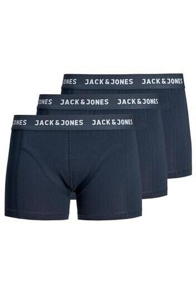 Jack & Jones جاك آند جونز جاكاثوني للرجال 3 قطع بوكسر باللون الأزرق الداكن