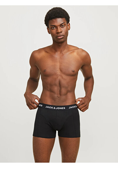 Jack & Jones JACK&JAONES Jacanthony Ανδρικό Μαύρο Μπόξερ 3 Τεμαχίων