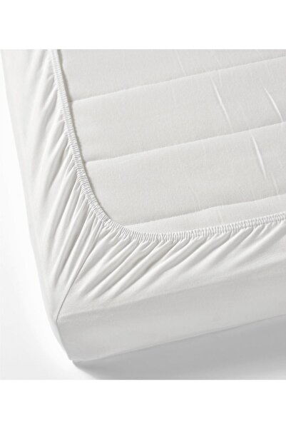 Kotonia Home Hotel bed cover - 100% cotton jersey, for mattress 160x200+20 cm, white