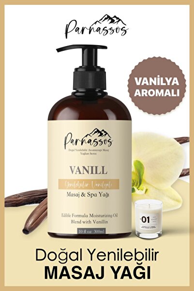 Parnassos Doğal Vanilya Özlü Duyusal Ve  Etkili Aromaterapi Masaj Yağı 400 ml