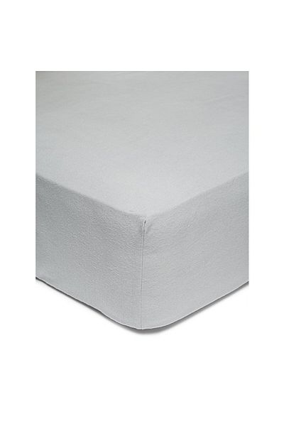 Kotonia Home Hotel Bed Cover - 100% Cotton Jersey, For Mattress 180x200 20 Cm, White