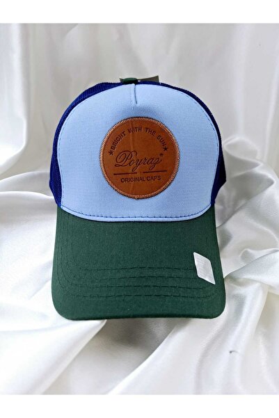 ALASEREN Șapcă de vară unisex cu plasă albastru verde