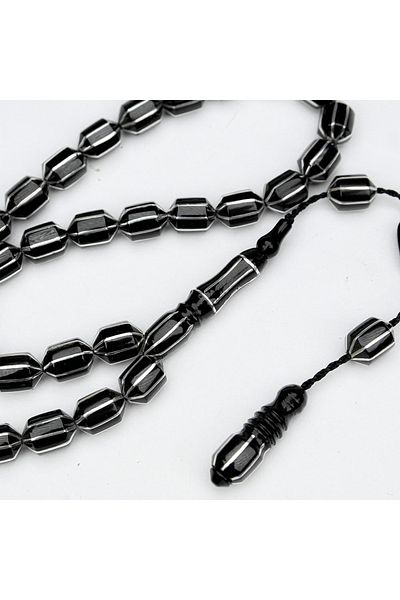 Skygo Oltu Stone Shaved Cut Watermelon Embroidered Rosary