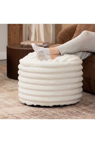 stillola Athena Puf Soft Kumaş Modern Makyaj Masası Ve Ayak Uzatma Pufu Xlarge