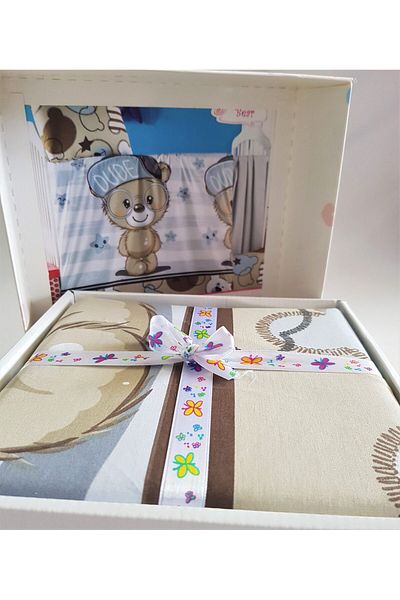 Kotonia Home Lenjerie completa 4 piese patut Kotonia Home Bebe - Toys 27, 100% bumbac
