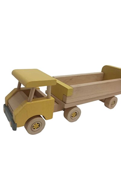 WOODTOY'S ORGANİK OYUNCAK DÜNYASI AHŞAP DORSELİ KAMYON
