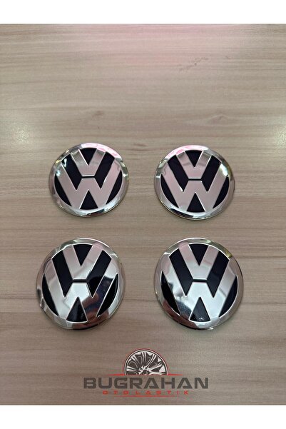 OEM Volkswagen Alüminyum Jant Göbeği Arma Yapıştırma Sticker 60 Mm