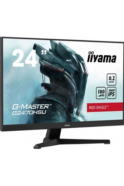 IIYAMA Monitor Fast IPS LED Iiyama 23.8" G2470HSU-B6, Full HD 1920 x 1080, Boxe, 180 Hz, 0.2 ms Negru