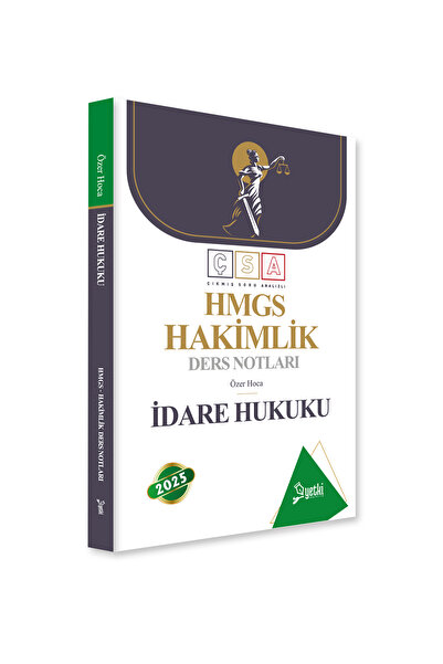 Yetki 2025 Çsa Hakimlik Idare Hukuku Ders Notları Özal Duran