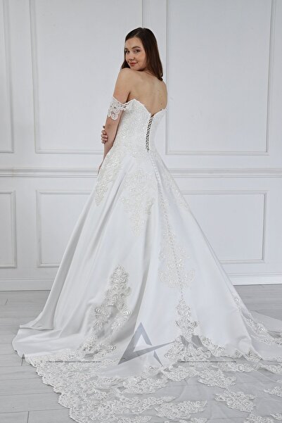 Alonclia A-form Kalp Yaka Gelinlik (AL-338)