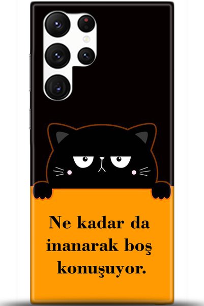 Noprin Samsung Galaxy S22 Ultra Case Hd Printed Case - Custody Series 5468