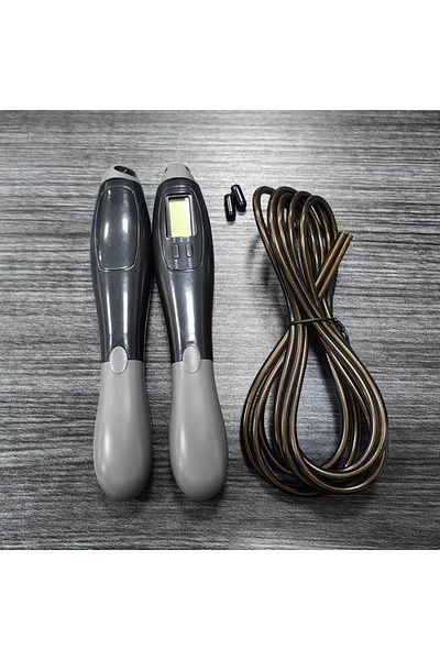 Choice Black Grey 1 set of steel wire rope counting skipping rope sports equipment adult student exam skipp