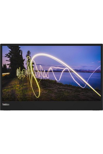 LENOVO Monitor IPS LED Lenovo ThinkVision 15.6" M15, Full HD 1920 x 1080, USB Type-C Negru