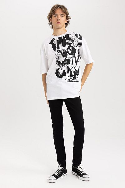 DeFacto Super Skinny Fit, engste Passform, normale Taille, extra schmales Bein, Jeanshose R8752az23au