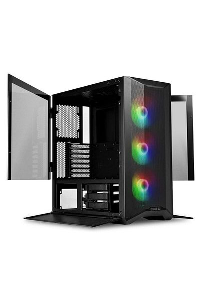 Lian Li Carcasa Lian Li LANCOOL II Mesh C RGB, Middle Tower, fara sursa, ATX, E-ATX (Negru)
