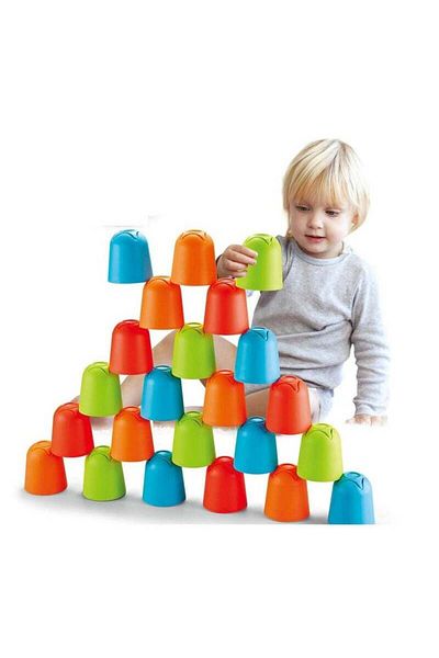 FULLJOY 3 in 1 Cup Assembling Game, 30 Pieces 33-2861408