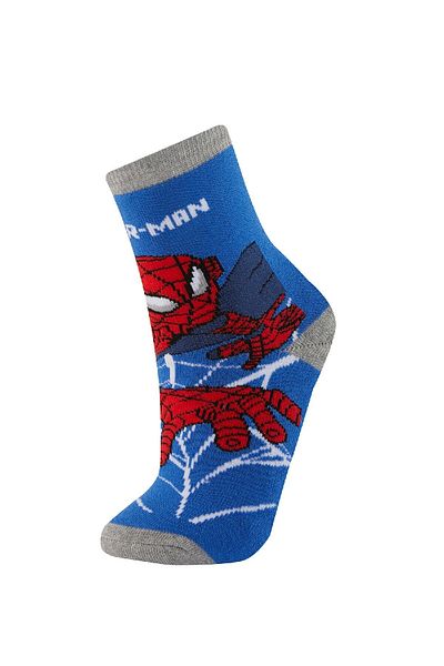 DeFacto Комплект от 2 памучни зимни чорапи за момчета Marvel Spiderman A6340a8ns
