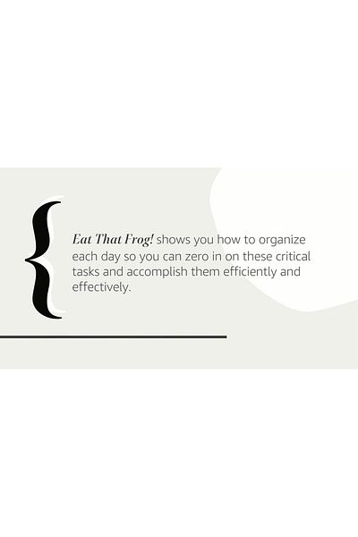 Kollektif Eat That Frog! : 21 Great Ways to Stop Procrastinating and Get More Done in Less Time
