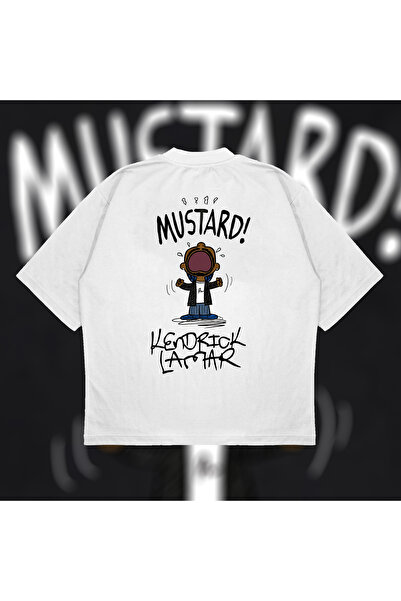 PURE POWER Μπλουζάκι Kendrick Lamar Mustard oversized Unisex από βαμβακερό ύφ...