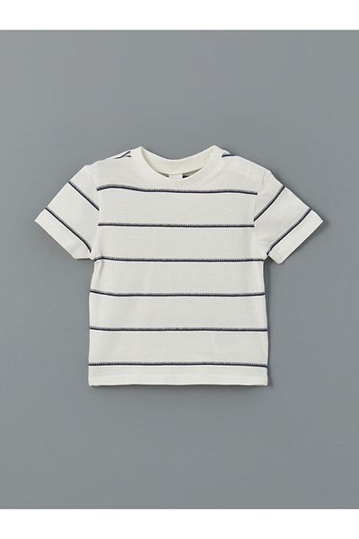 LC Waikiki Lcw Striped Baby Girl T-Shirt and Shorts 2-Pack