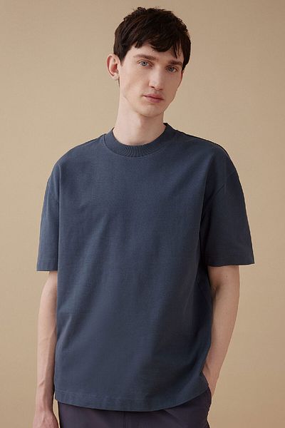 DeFacto Oversize Wide Fit Crew Neck Basic Solid Short Sleeve T-Shirt B4933Ax24Sp