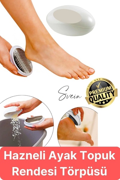 Svein Çok Fonksiyonlu Fırça Ayak Bakımı Aracı Ölü Cilt Kaldırma Eksfoliyatörü Topuk Törpüsü Nasır Sökücü